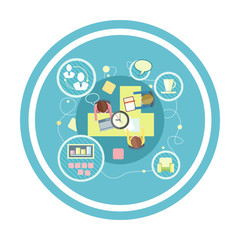 Coworking concept. Business meeting