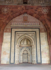 Fototapeta premium Interior of Qila-i-kuna Mosque, Purana Qila, New Delhi, India