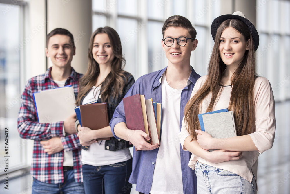 Wall mural students