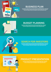 Obraz na płótnie Canvas Business plan, budget planning, search investors