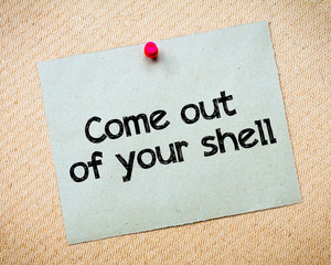 Come out of your shell