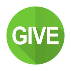 give green flat icon