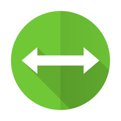 arrow green flat icon