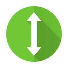 arrow green flat icon