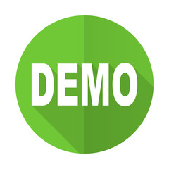 demo green flat icon