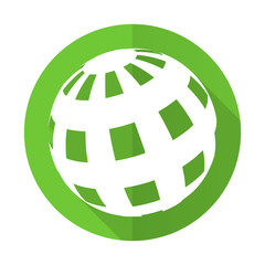 earth green flat icon
