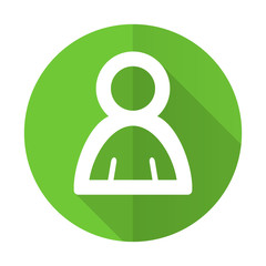 person green flat icon