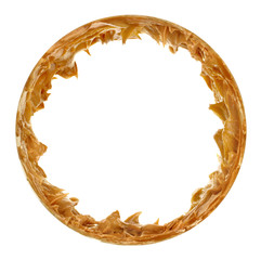 Peanut Butter Round Picture Frame