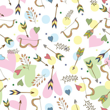 Ethnic colorful seamless pattern made in vecor