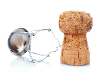 Wine corks isolated on white