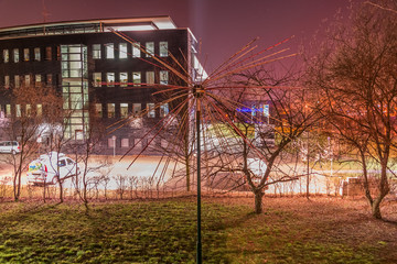 Magdeburg at night, Germany