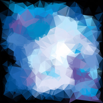 Cold polygon background