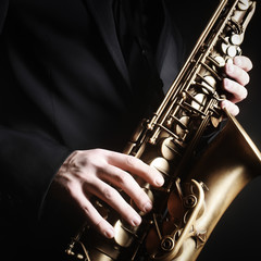 Saxophone closeup