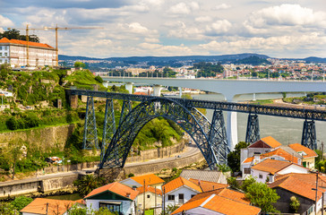Maria Pia Bridge in Porto, constructed by Eiffel