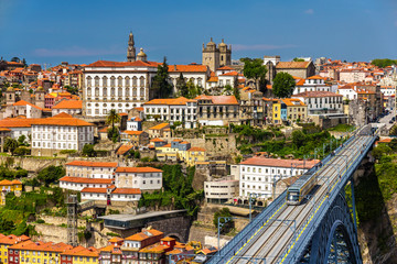 Fototapeta na wymiar View of Porto old town, Portugal