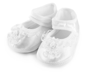 Baby shoes isolated on white