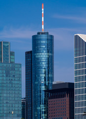 Naklejka premium Skyscrapers in the center of Frankfurt, Germany