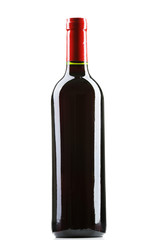 Wine bottle isolated on white