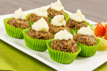 meatballs cupcakes