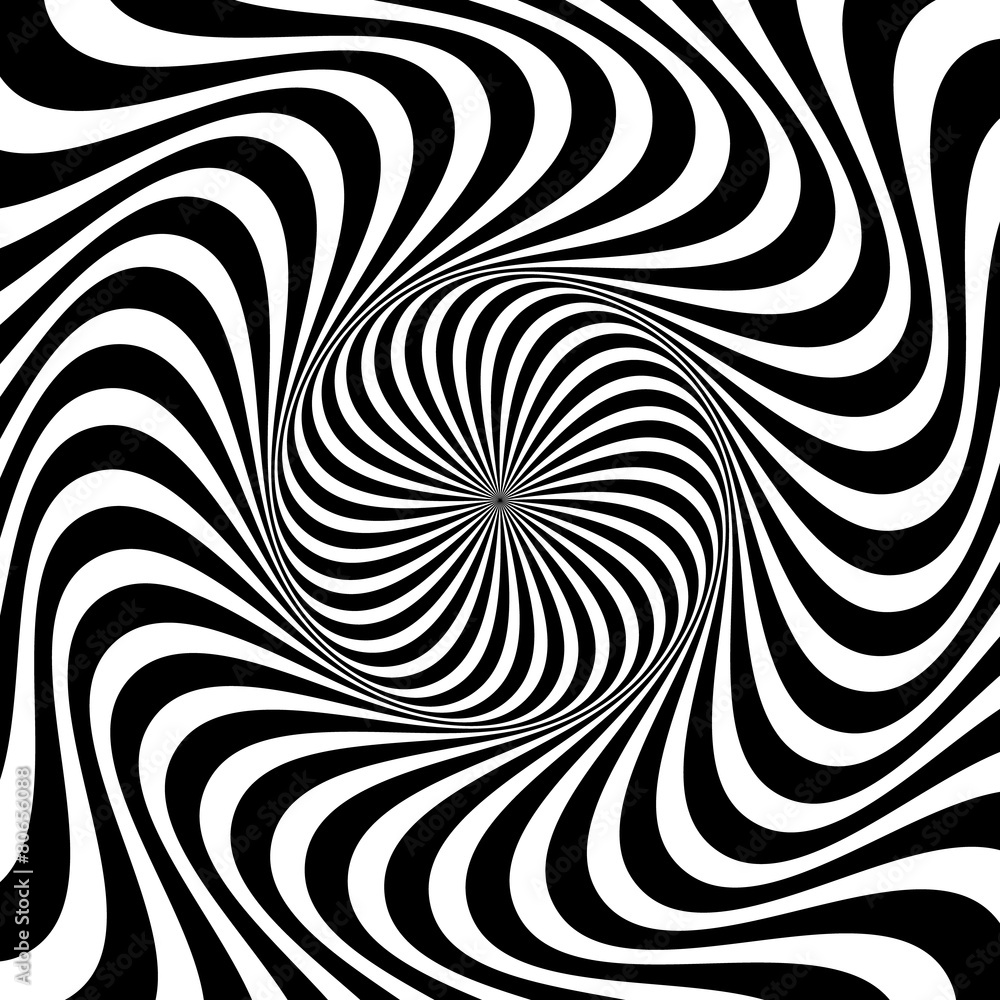 Poster Swirling background. Abstract shapes forming vortex phenomenon.