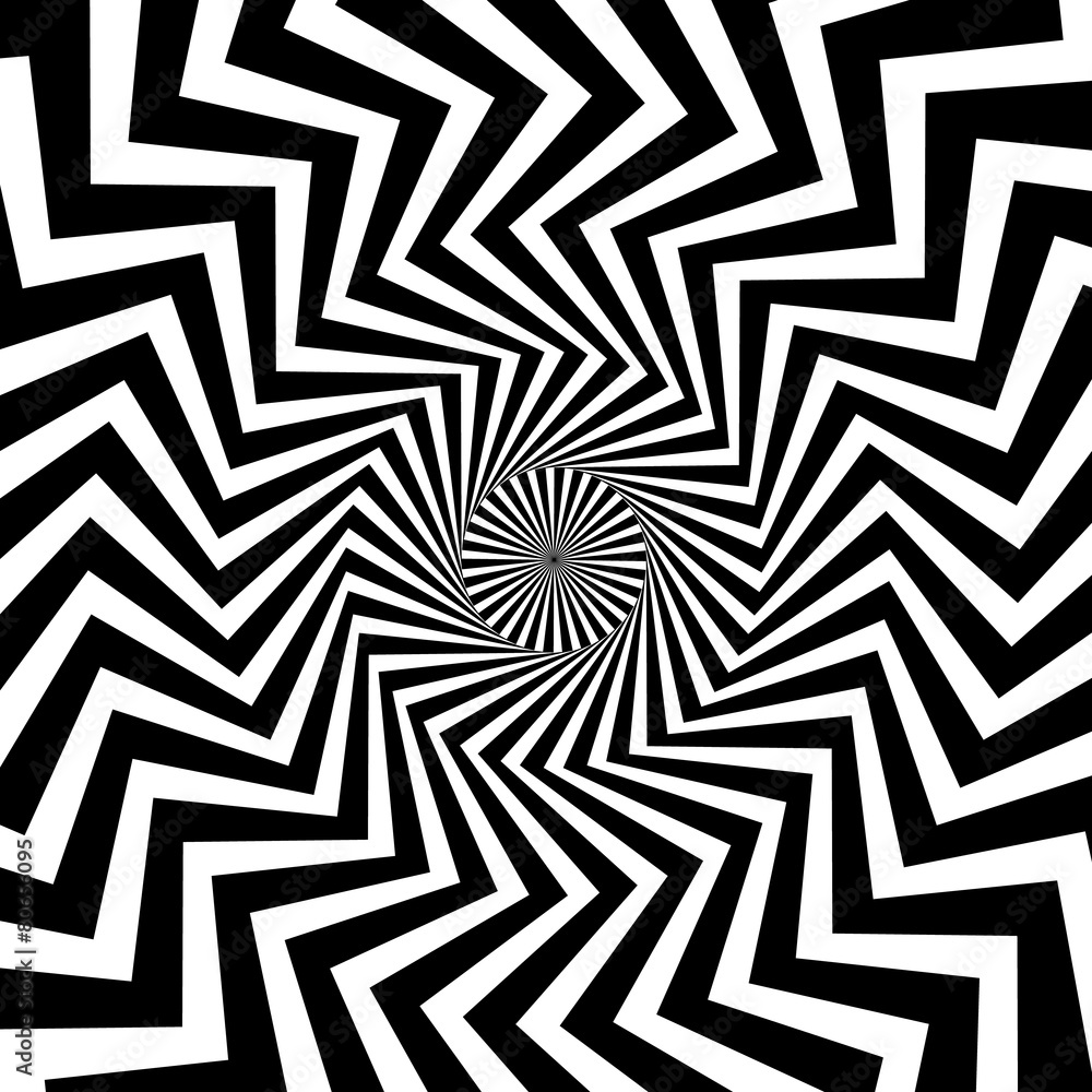 Poster Swirling background. Abstract shapes forming vortex phenomenon.