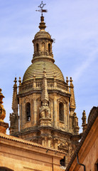 Fototapeta na wymiar Stone Steeple New Salamanca Cathedral Spain