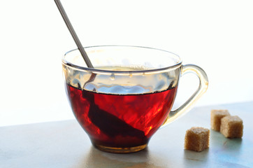 Cup of tea and sugar