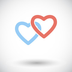 Heart flat icon