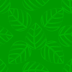 A seamless green leafs tile