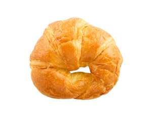 Croissant isolated white background