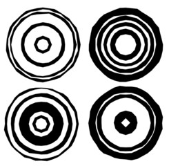 Retro Grunge Circles