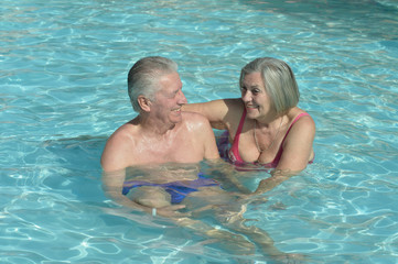 Senior couple relaxing