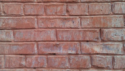 The wall of the old brick