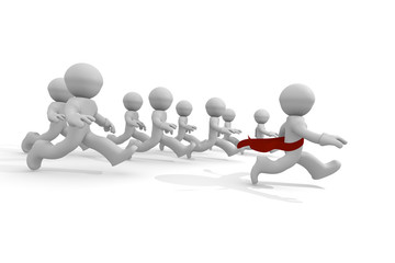 Leadership 3d concept