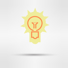 light sign ideas, web icon. vector design