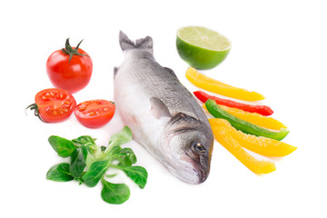 fresh seabass fish
