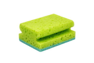 Green scrubbing sponge