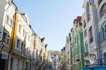 Fototapeta premium Vozdvizhenka elite district in Kiev, Ukraine