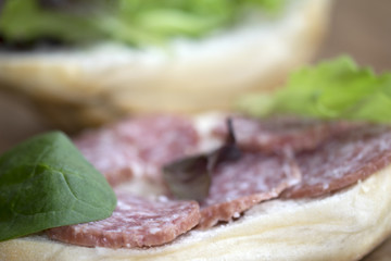 sandwich at the milan salami