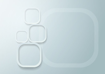 White Rounded Rectangles Background