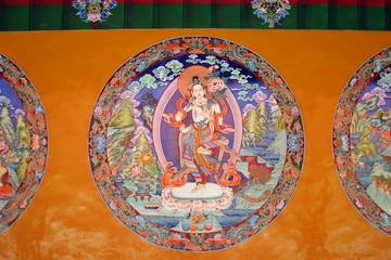 セラ寺の仏教画
