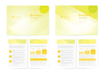 Vector Orange Brochure Design.