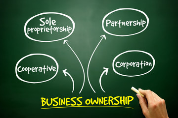 Business ownership mind map concept