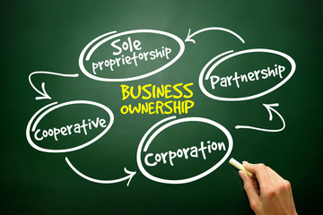 Business ownership mind map concept