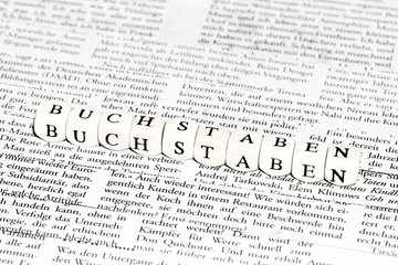 Buchstabenw&uuml;rfel