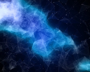 Naklejka na ściany i meble Nebula in cosmos