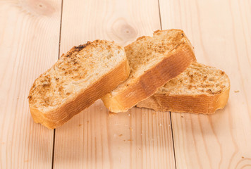 White bread toasted.