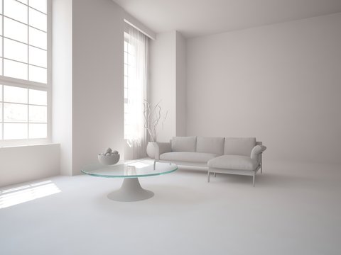 abstract grey interior design