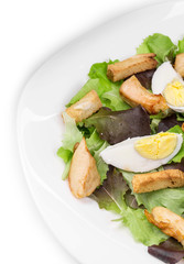 Caesar Salad with croutons.