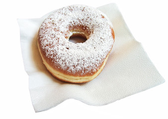 Donut auf einer Serviette